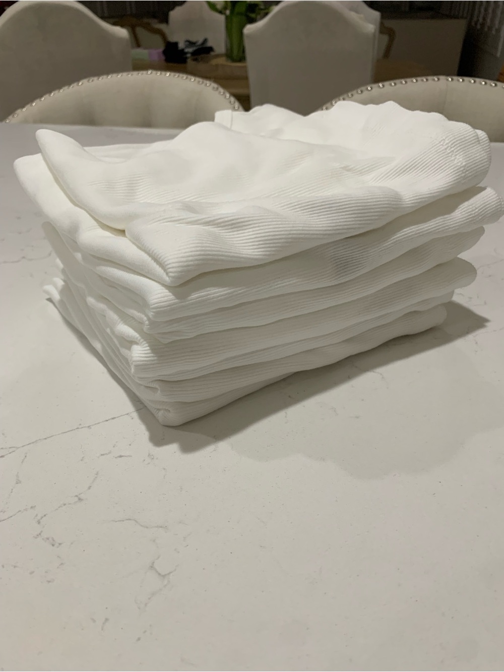 NWT (7-lot) Calvin Klein Men's White Ribbed Tank Top Size M